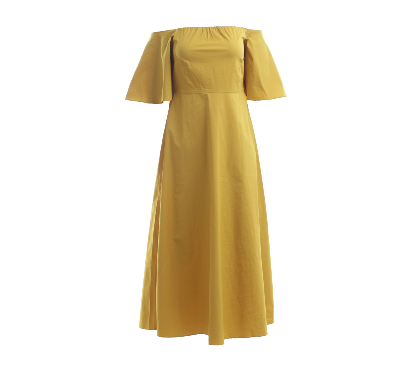 Zara Mustard Midi Dress
