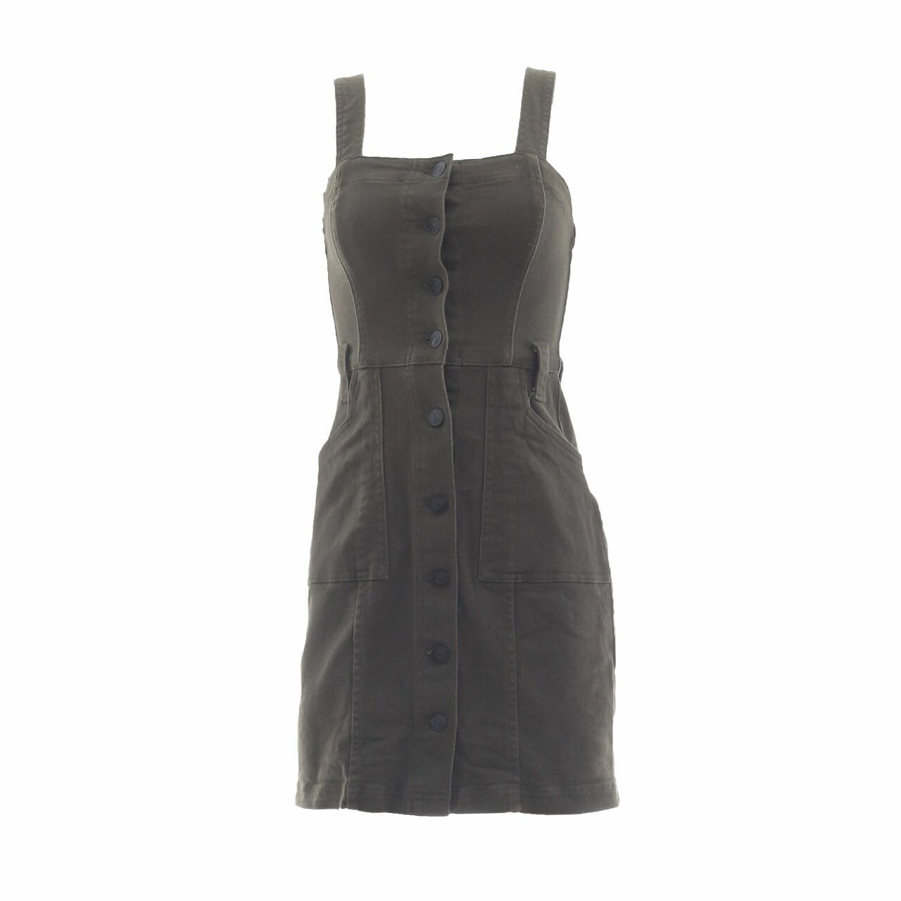 H&M Army Overall Mini Dress