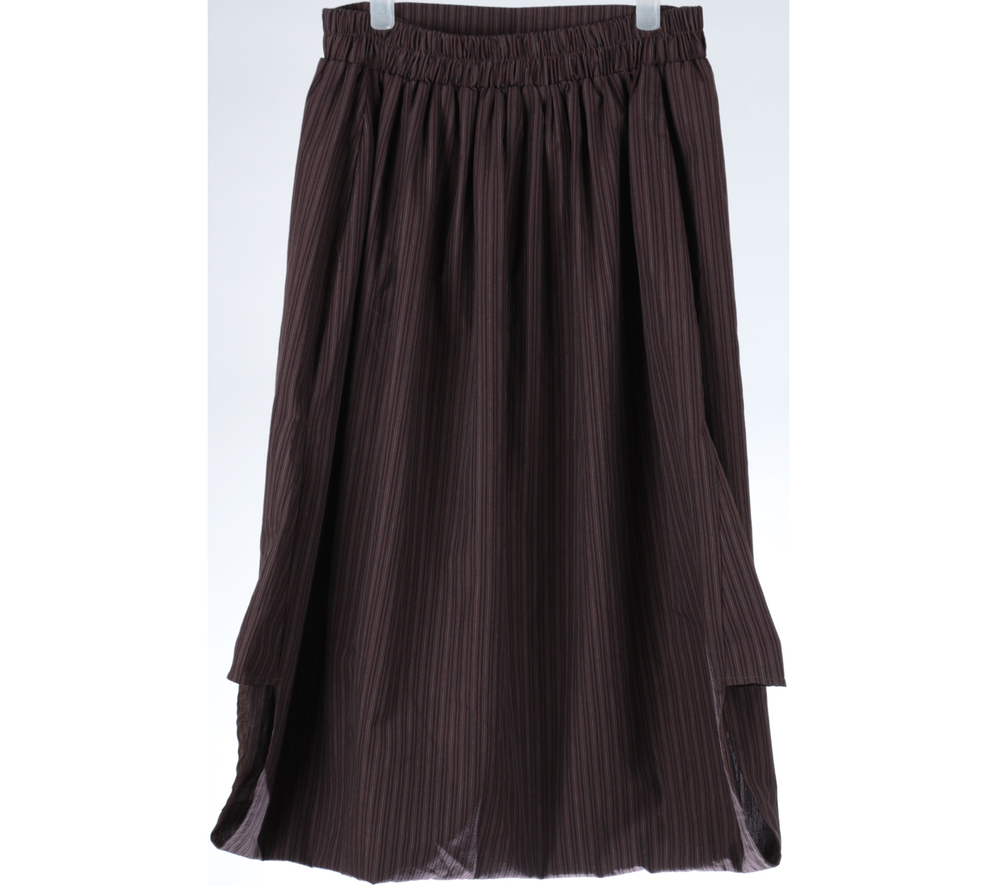 Pofeleve Brown And Black Striped Cullote Pants