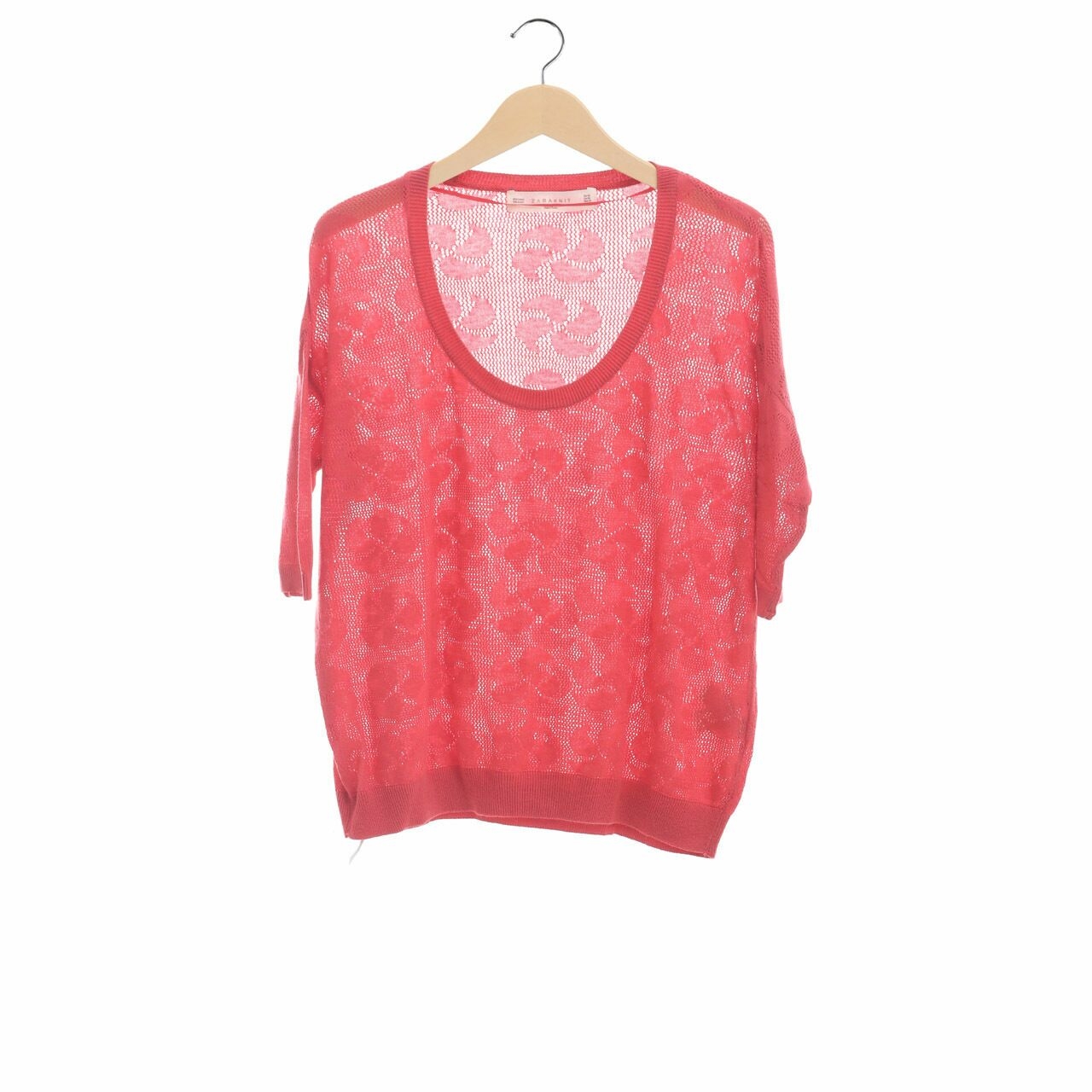 Zara Red Knit Sweater