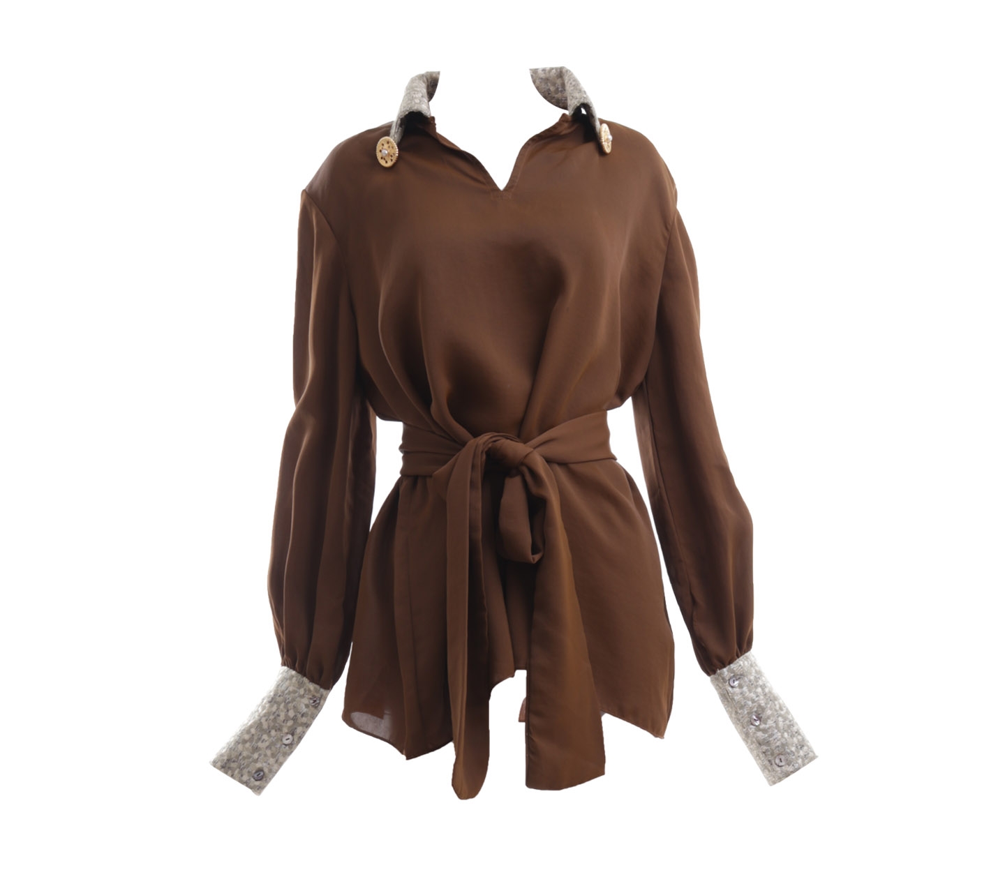 Private Collection Oversized Bronze Blouse