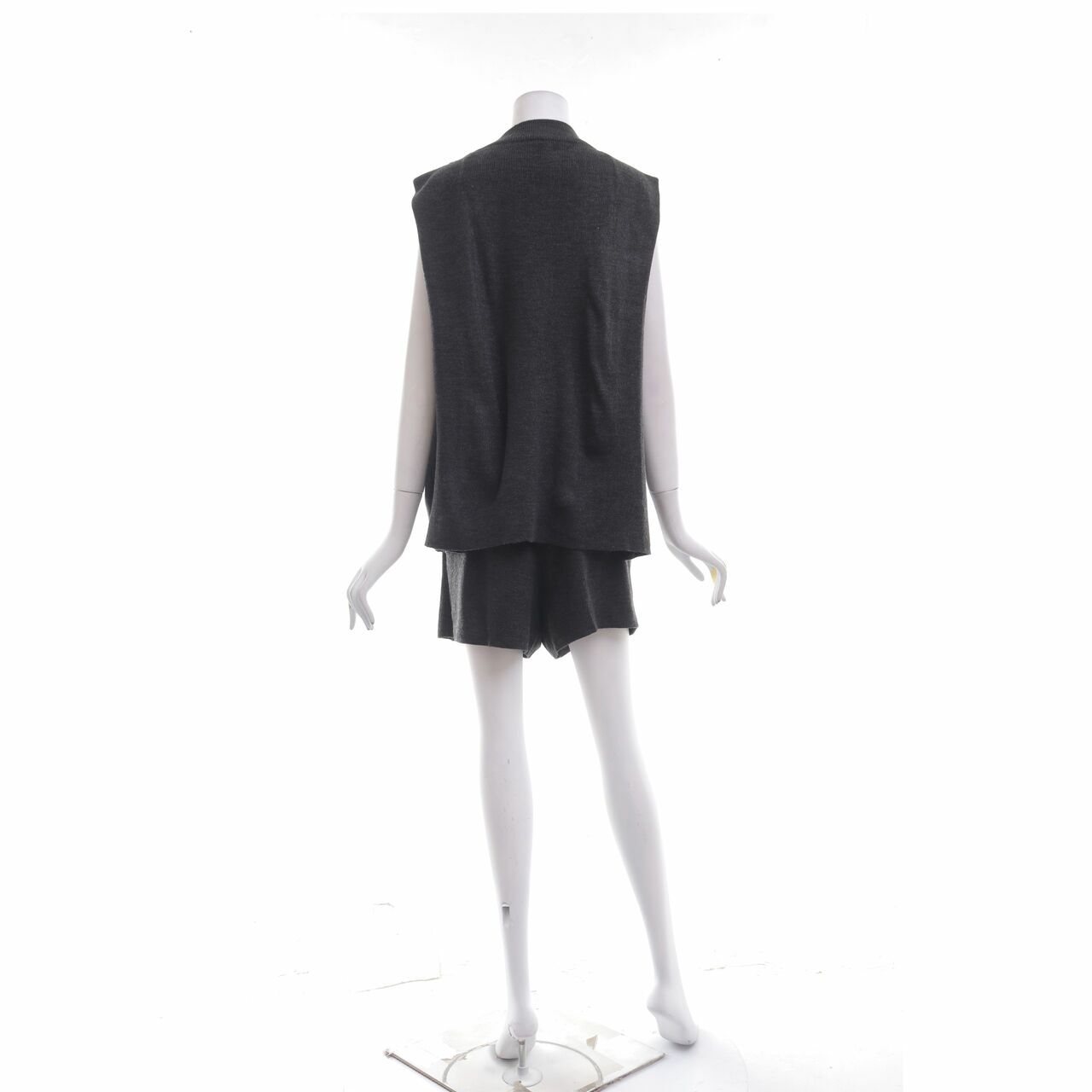 White Collar Concept Black Knit Two Piece