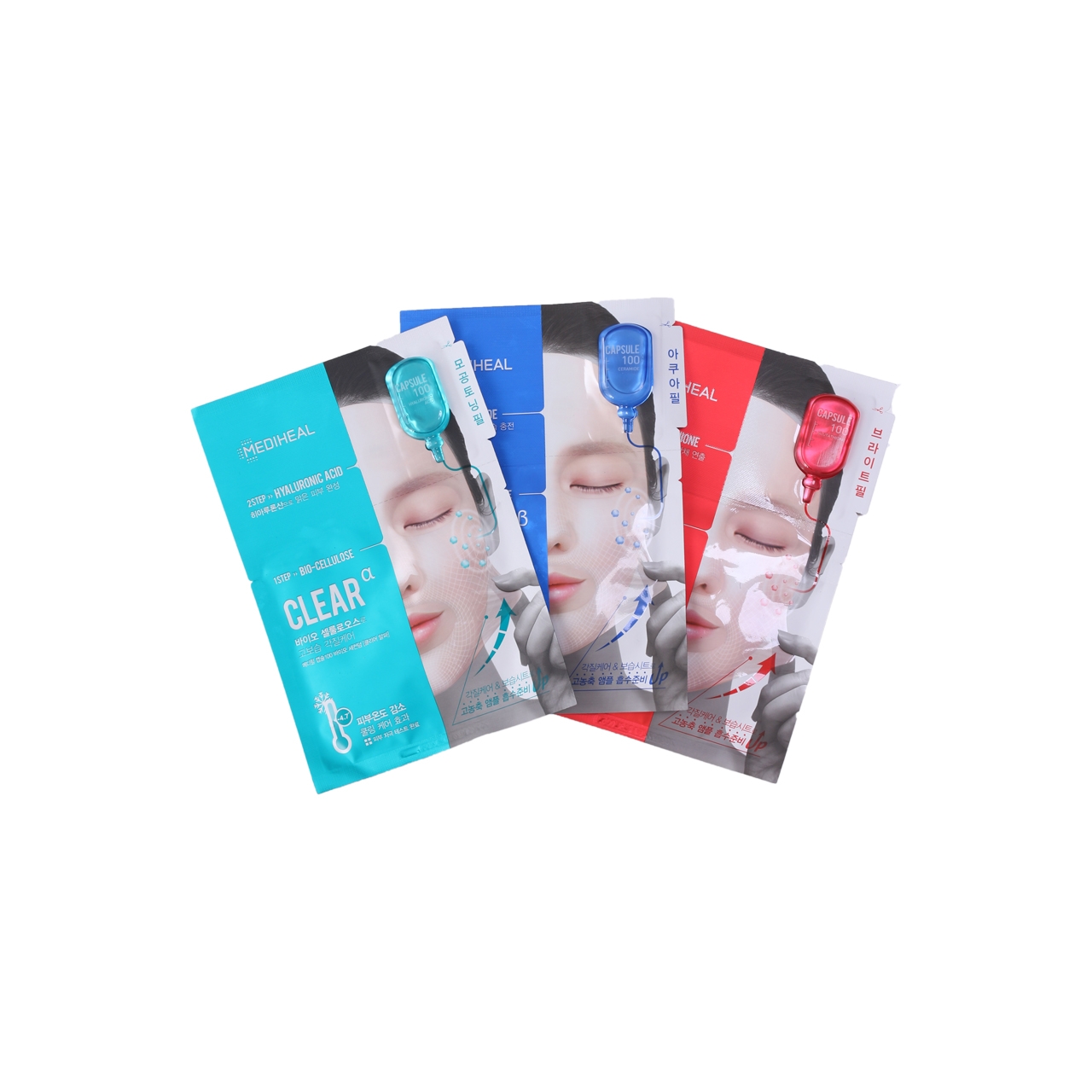 Medhieal Clear, Light, Hydro Capsule 100 Bio Seconderm Faces
