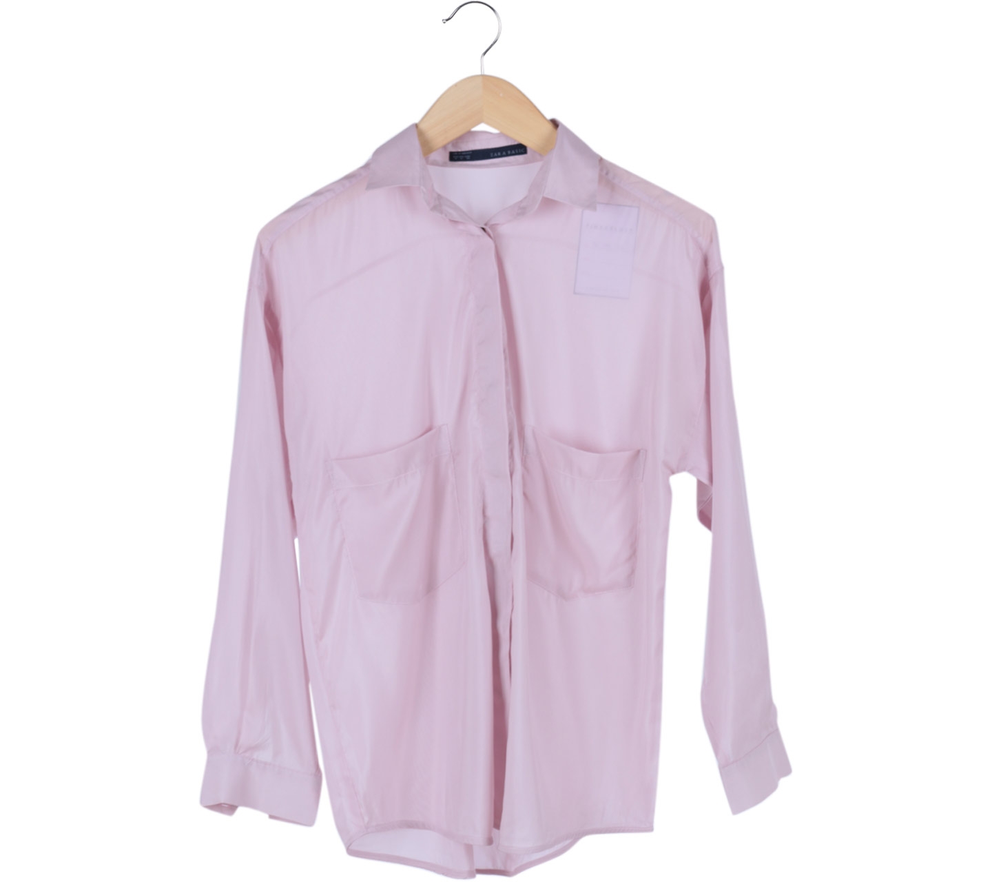 Zara Pink Pocket Shirt