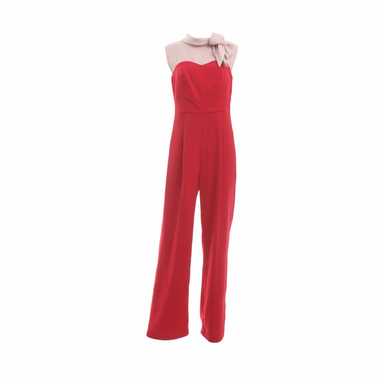 SHO Soft Pink & Red Jumpsuit