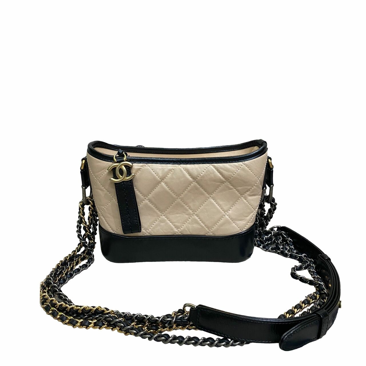 Chanel Gabrielle Small Calfskin Bicolor #27 Sling Bag