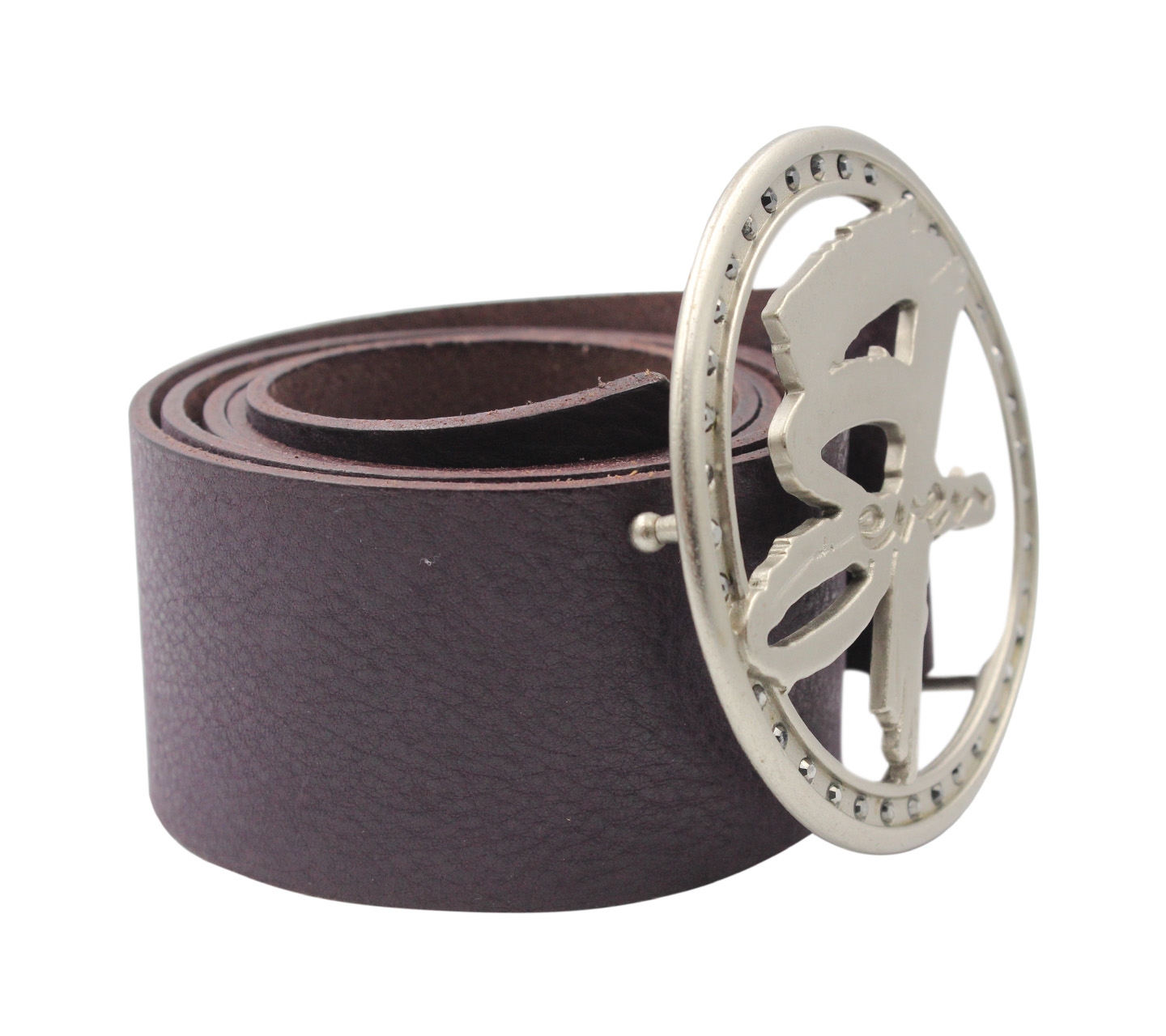 Seven 7 Dark Purple Leather Belt