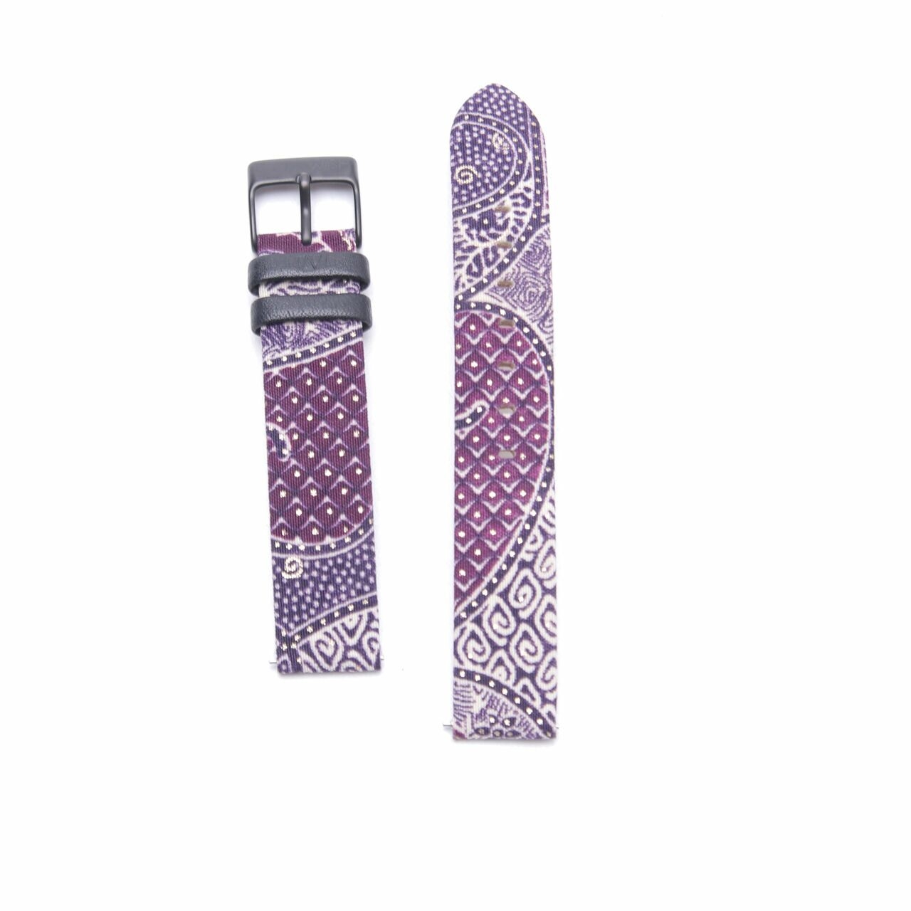 Wish/Key Purple Strap Wristwatch
