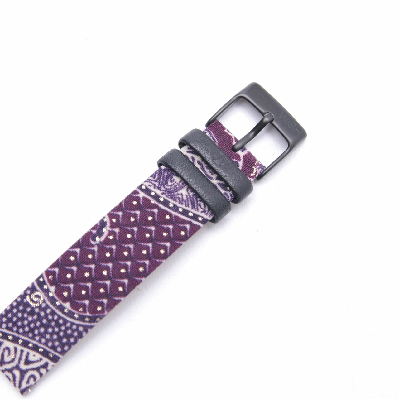 Wish/Key Purple Strap Wristwatch