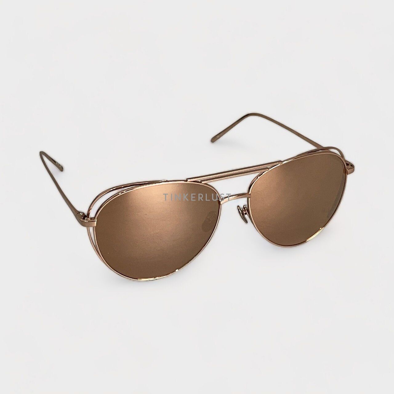 Linda Farrow 575 Aviator Pink Sunglasses