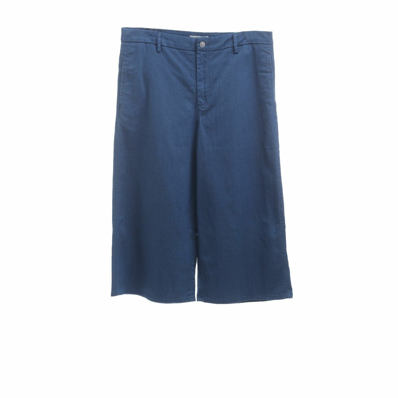 Zara Blue Denim Cropped Pants