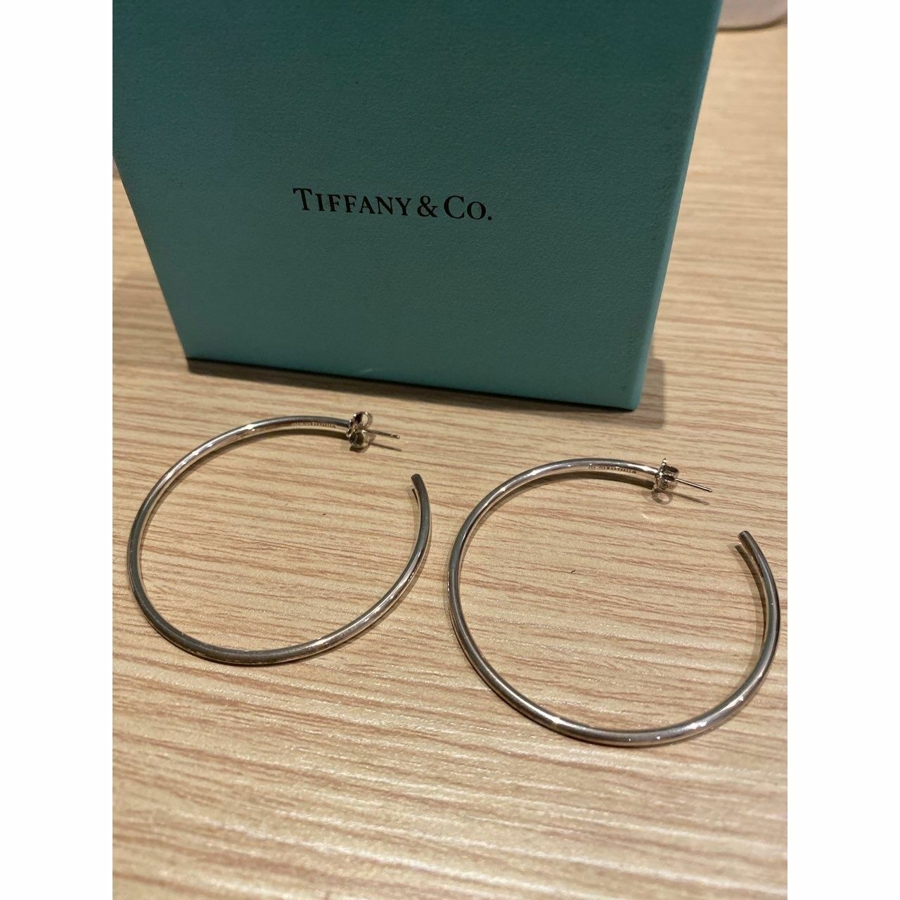 Tiffany & Co Sterling Silver Hoop Earrings