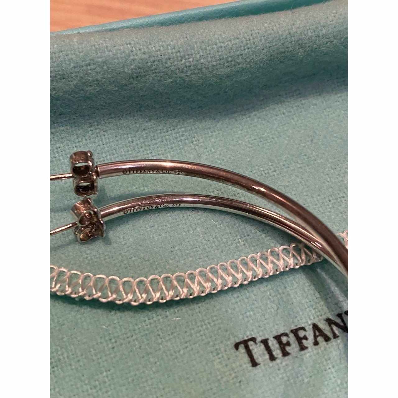 Tiffany & Co Sterling Silver Hoop Earrings
