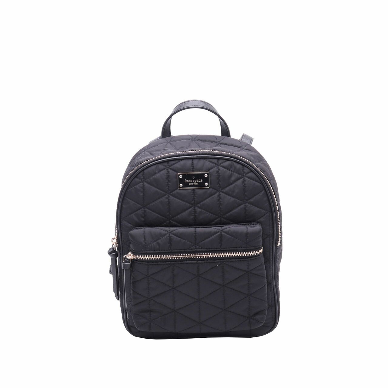 Kate Spade New York Small Bradley Wilson Road Quilted Black Backpack
