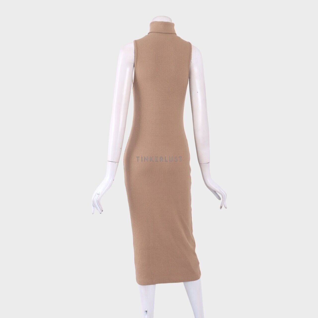 Zara Light Brown Midi Dress