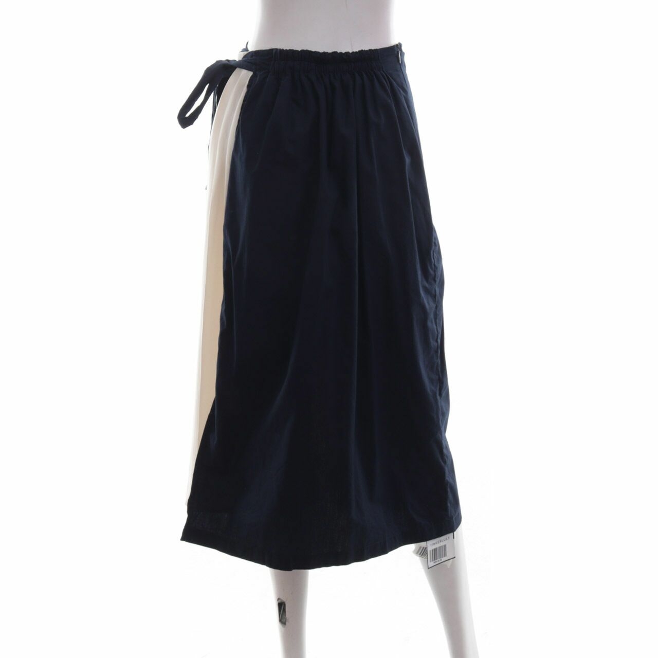 Cut & Lane Navy Midi Skirt