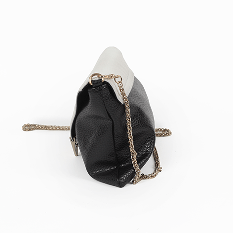 Forever 21 Black and White Faux Leather Sling Bag