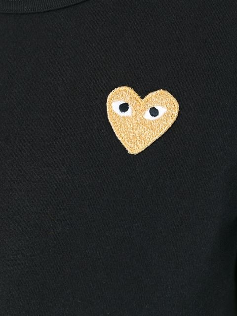 Black T-Shirt Gold Heart