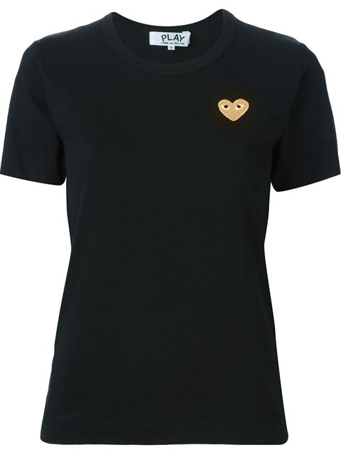 Black T-Shirt Gold Heart