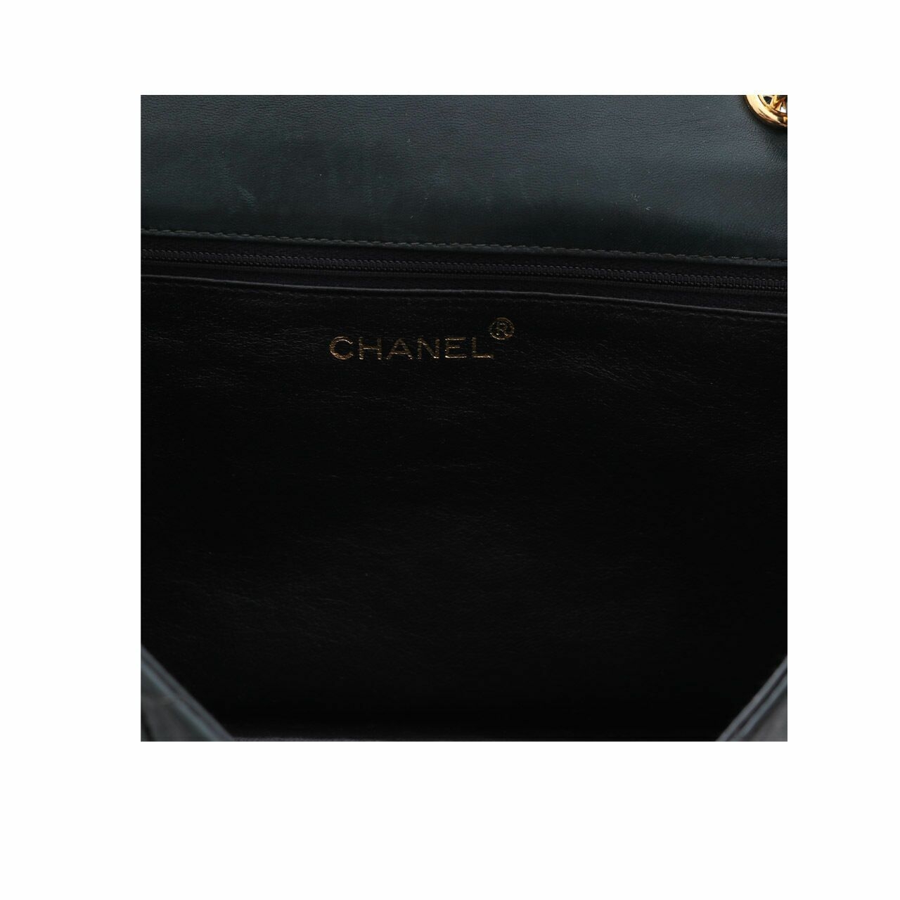 Chanel Dark Green Flap Shoulder Bag