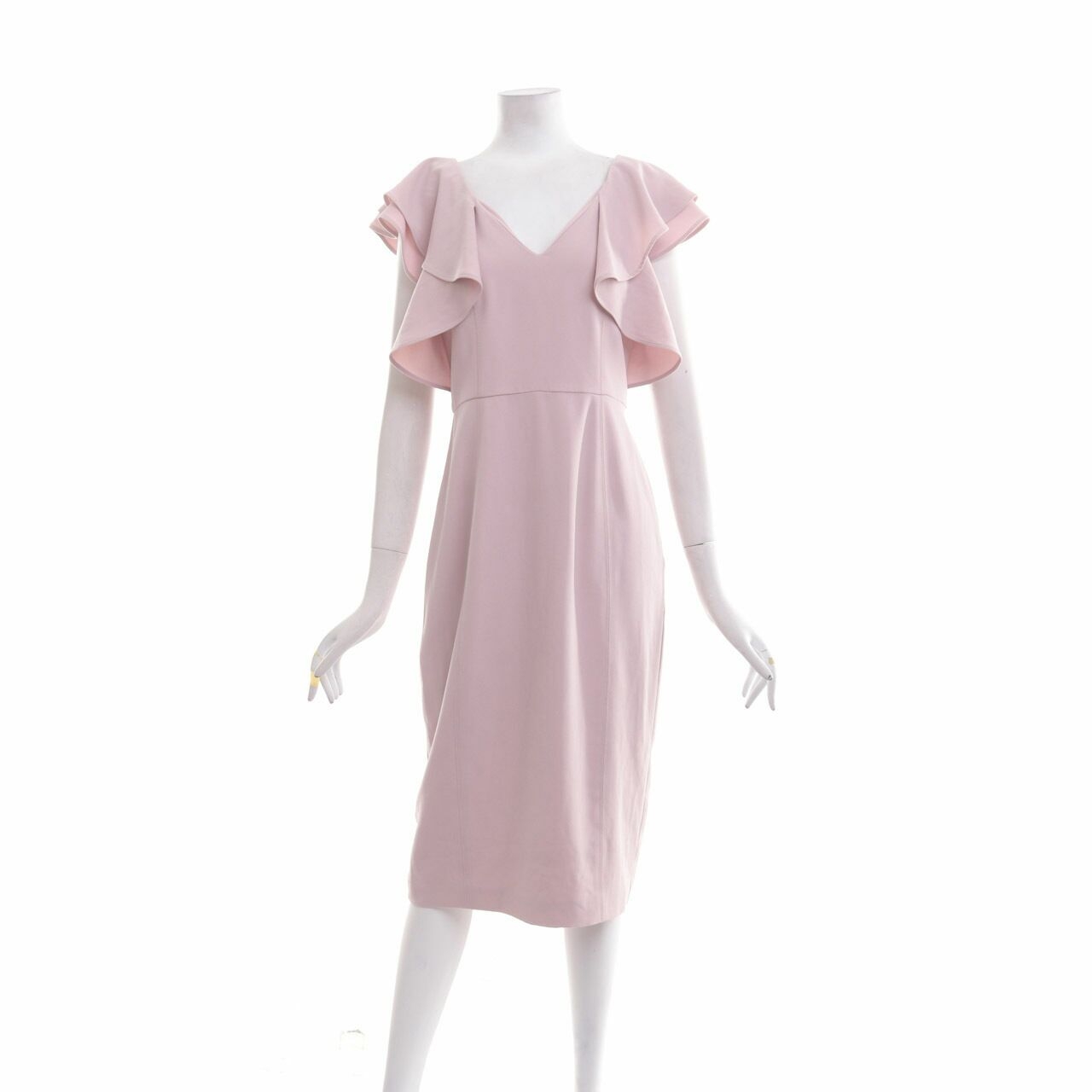 Collate The Label Pink Midi Dress