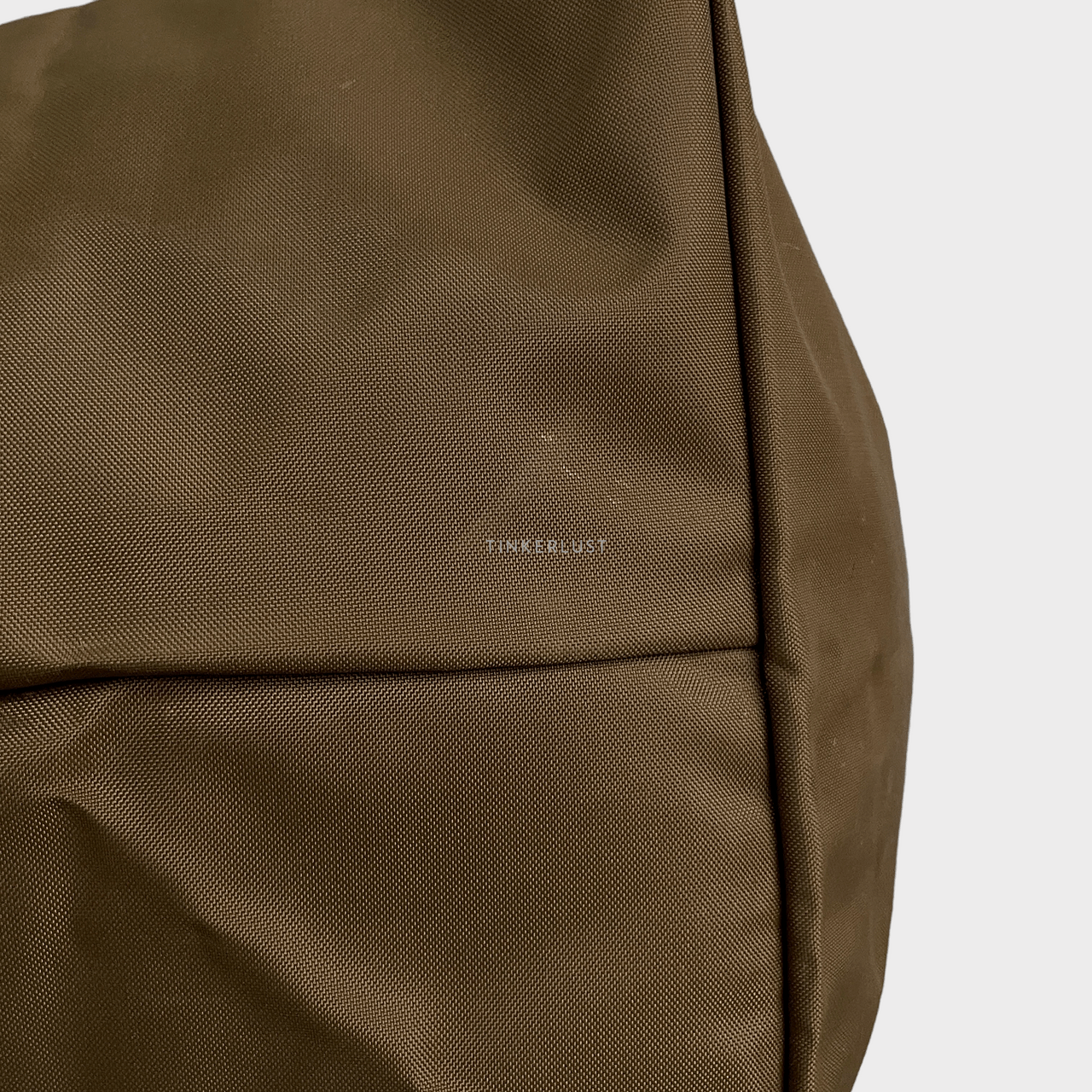 Longchamp Le Pliage Short Handle Medium Green Nylon Tote Bag