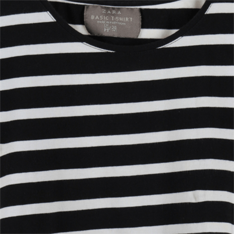 Black and White Striped T-Shirt