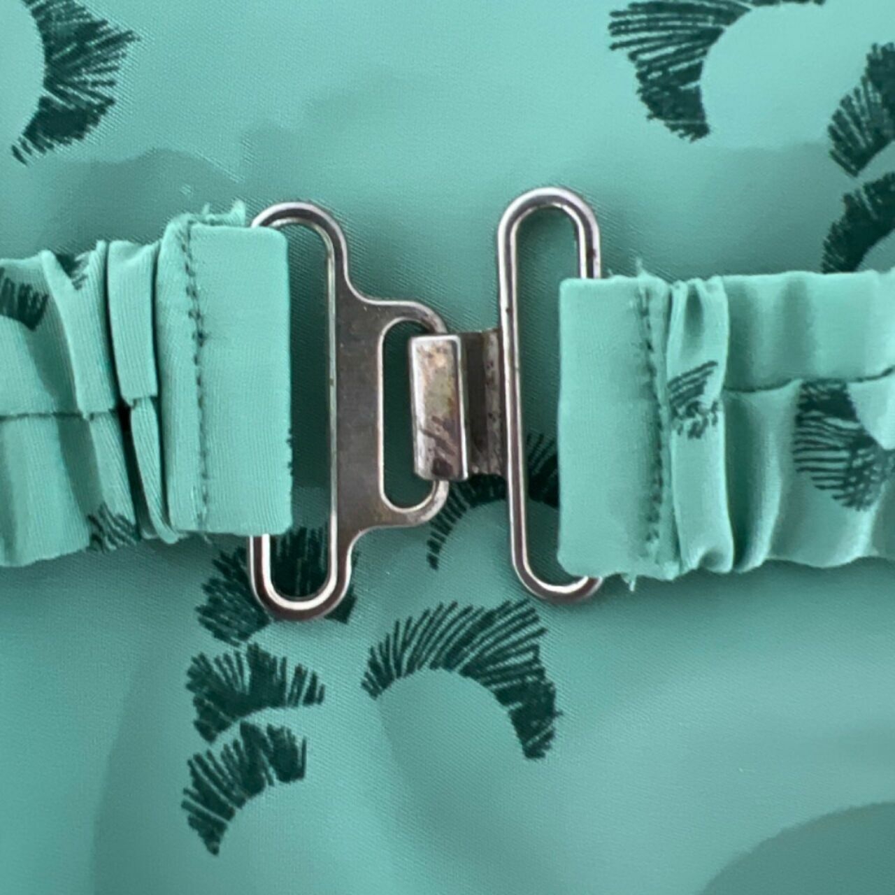 H&M Green Blouse with Detachable Belt