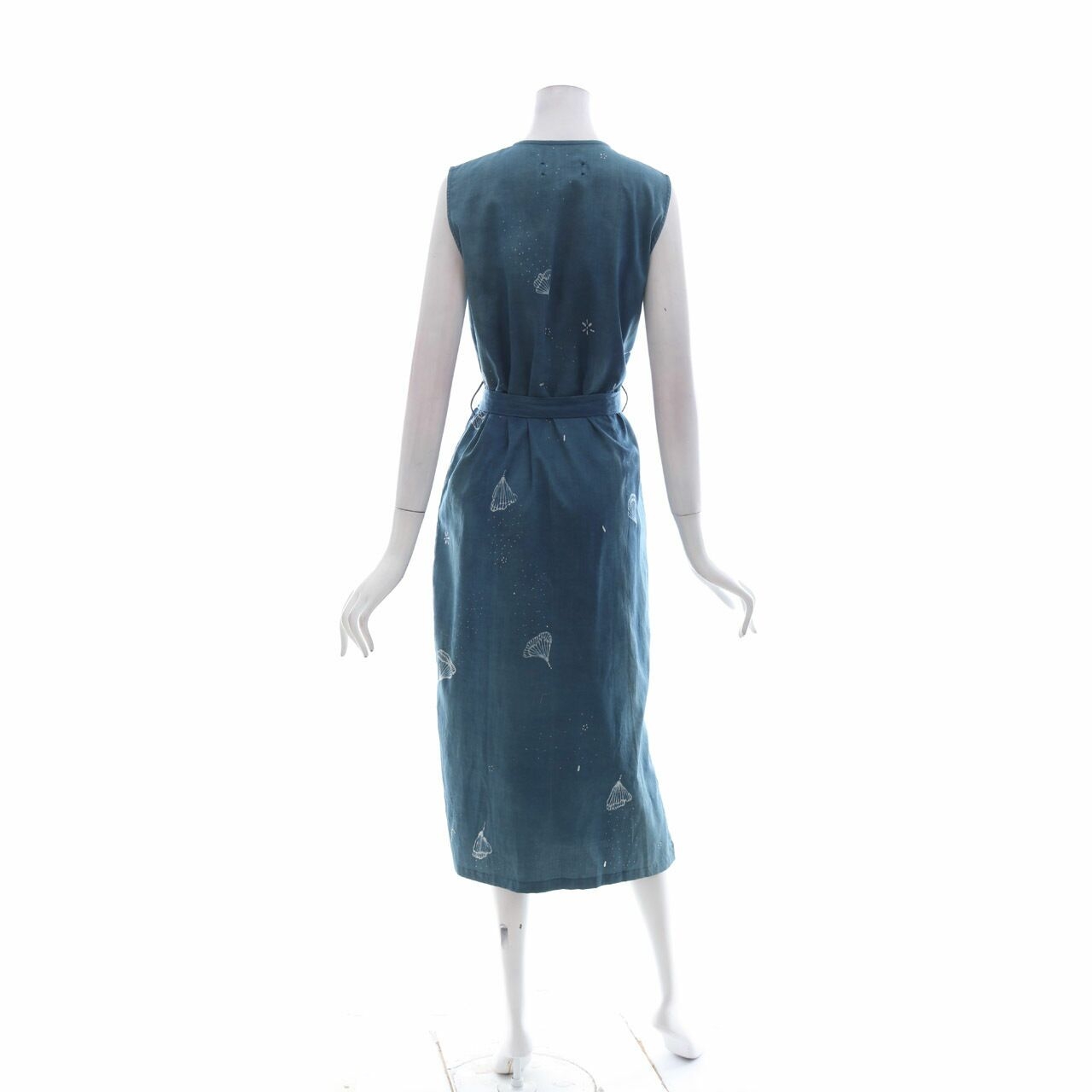 Sukkha Citta Dark Blue Washed Midi Dress