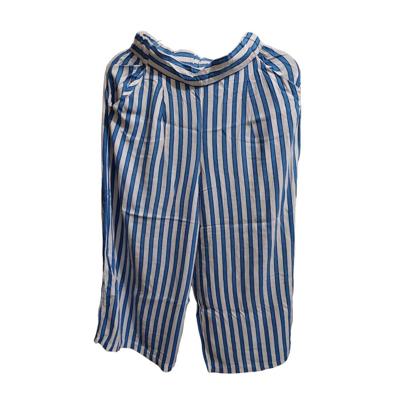 H&M Blue & Broken White Stripes Long Pants