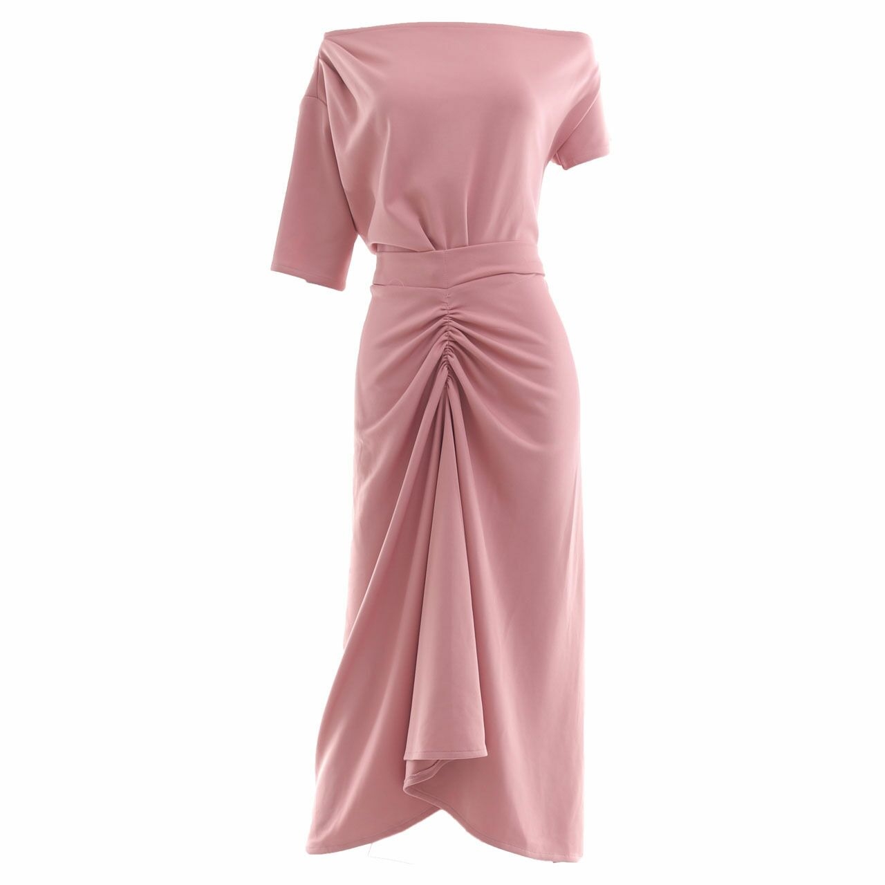 Vezzo Dusty Pink Midi Dress