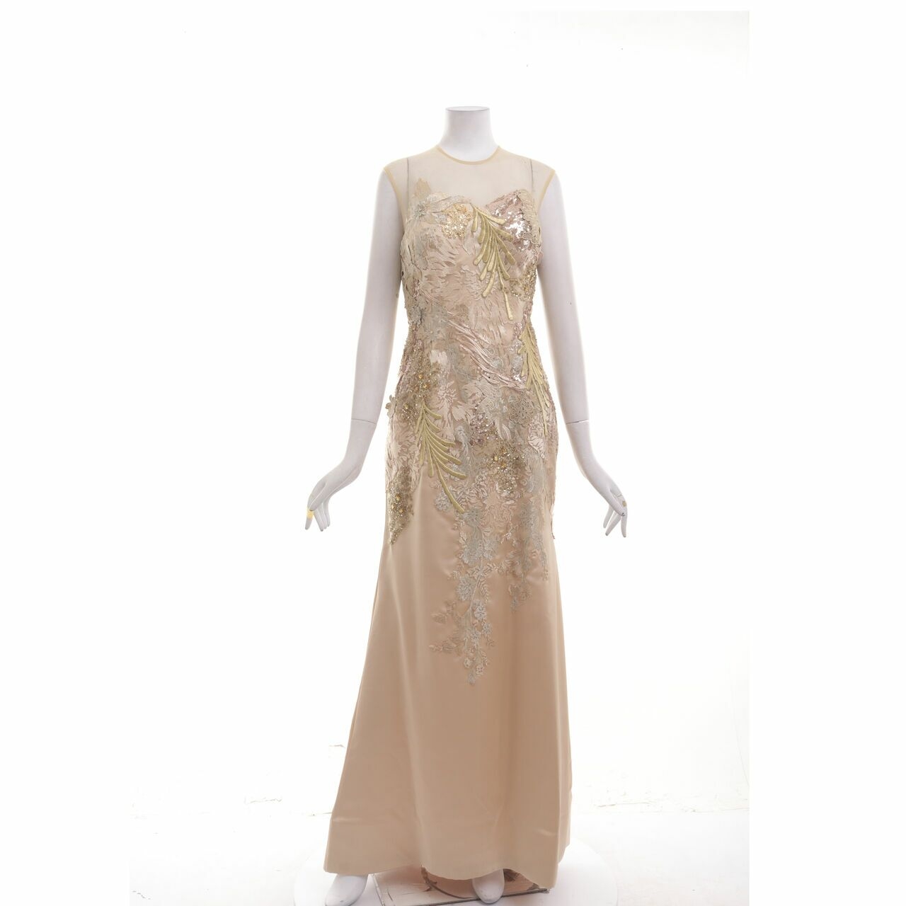 Hengki Kawilarang Gold Long Dress