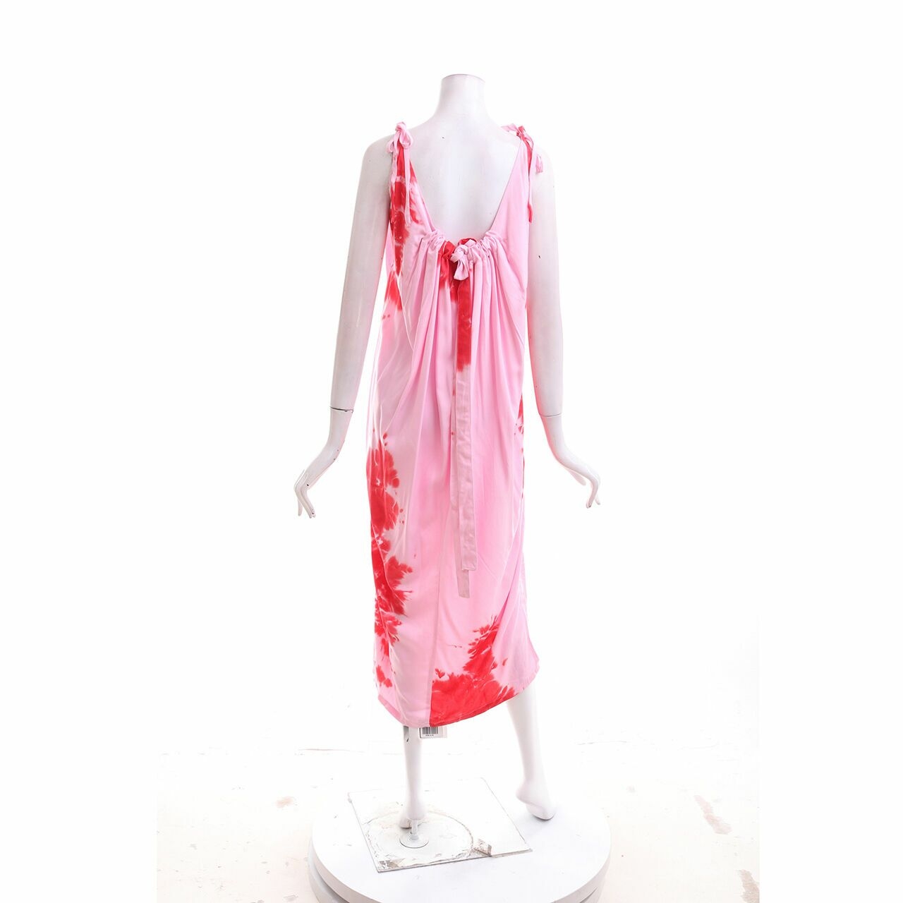 suku-home Pink & Red Long Dress