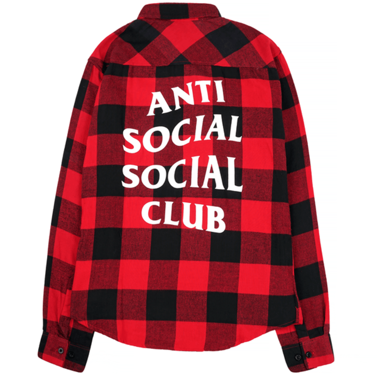 Anti Social Social Club Black & Red Plaid Kemeja