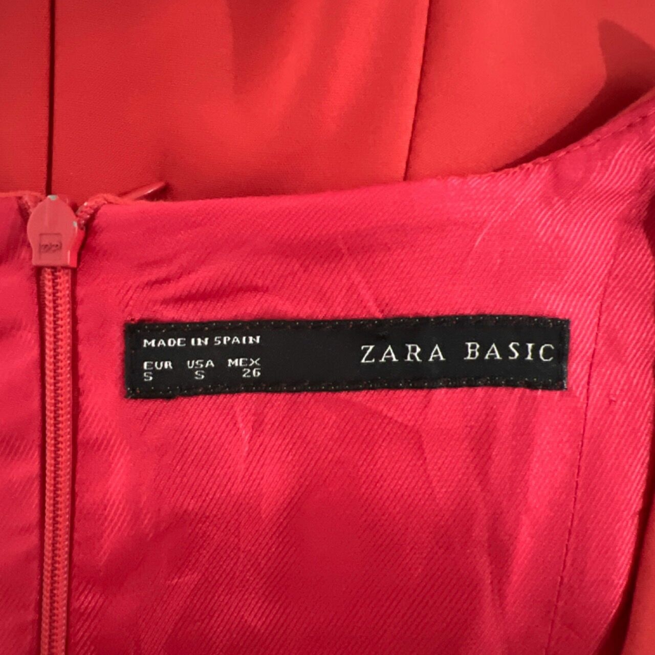 Zara Orange Peplum Top