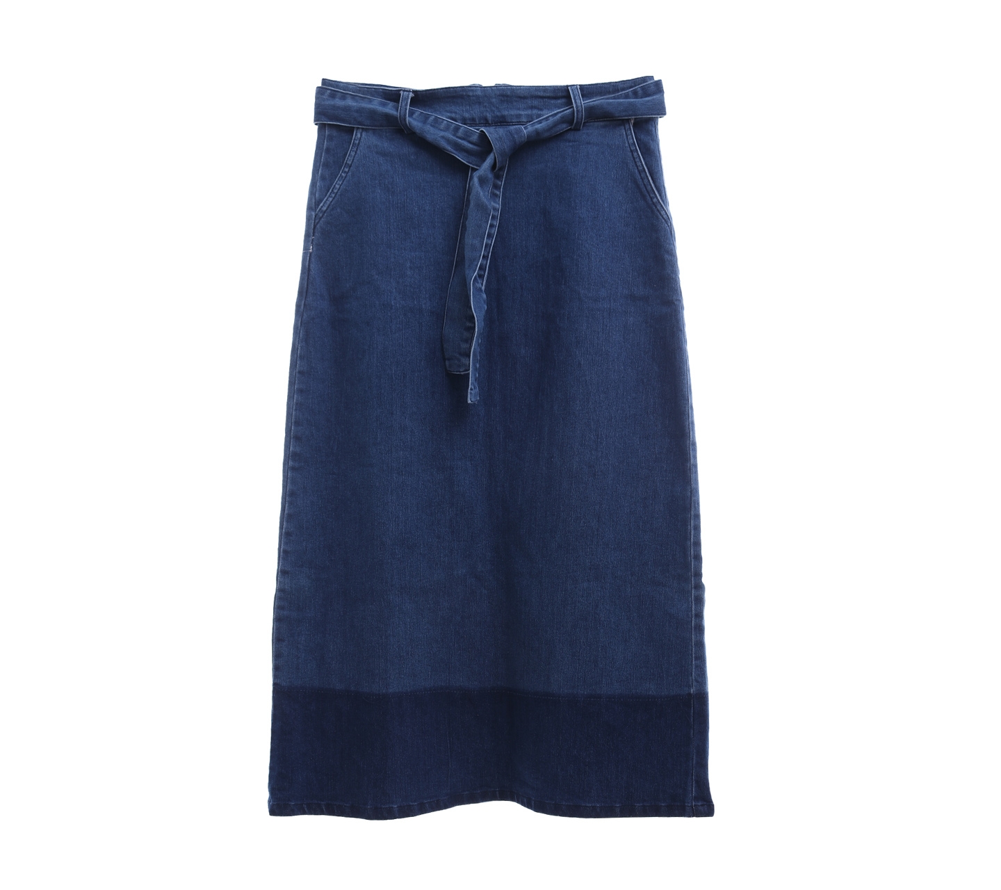 The Editor's Market Blue Denim Maxi Skirt