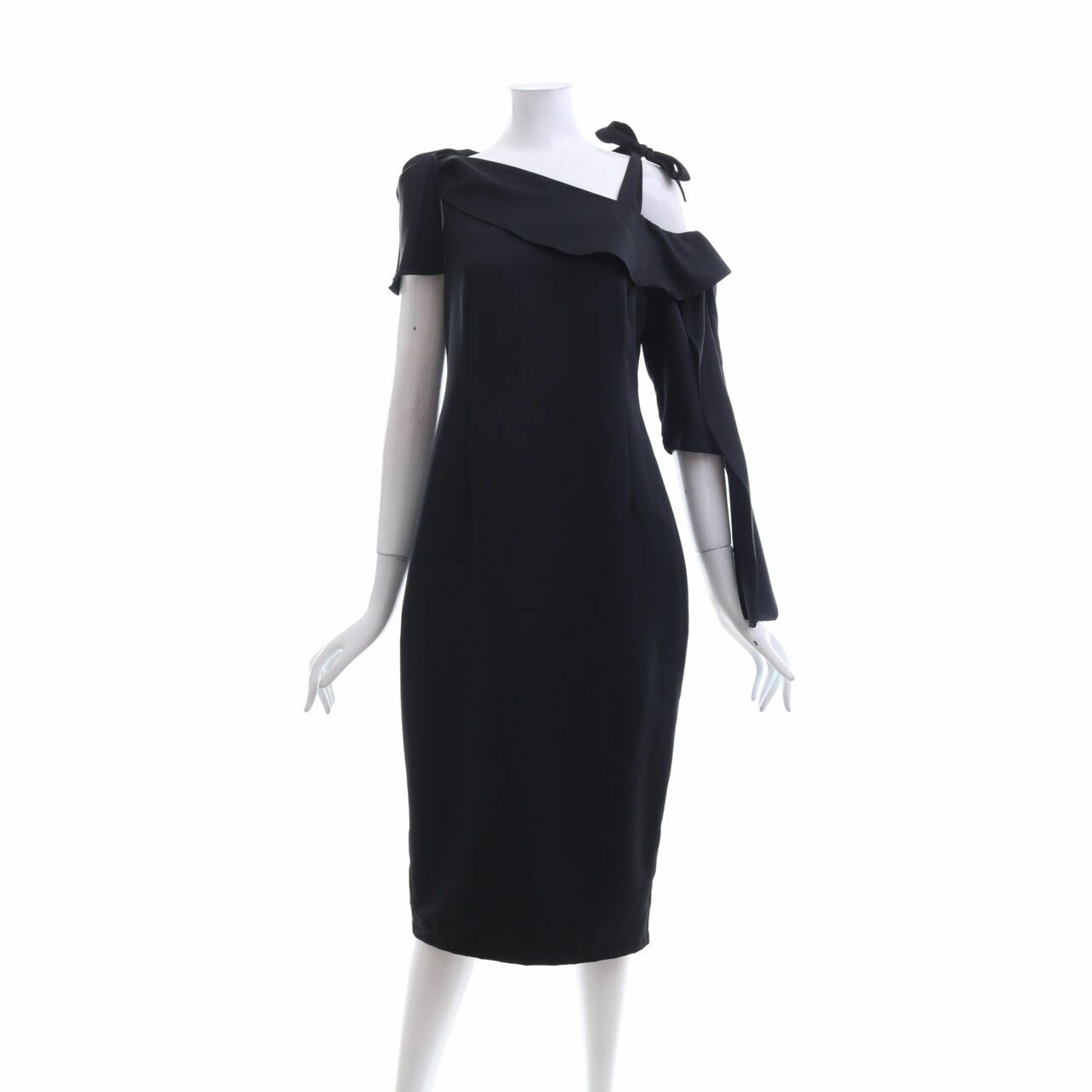 (X)SML Black Midi Dress