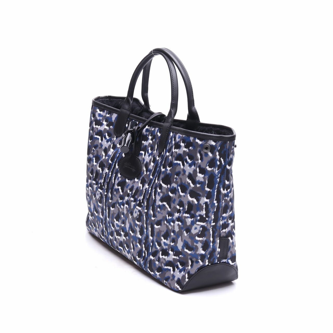 Longchamp Navy/Black Multi-pattern Handbag