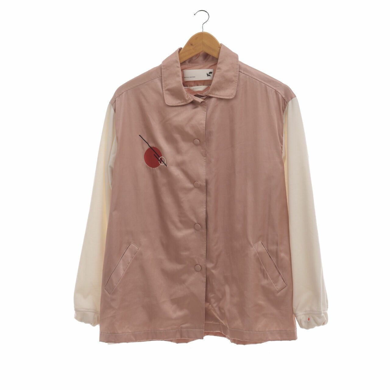 Argyle Oxford Dusty Pink Embroidery Shirt