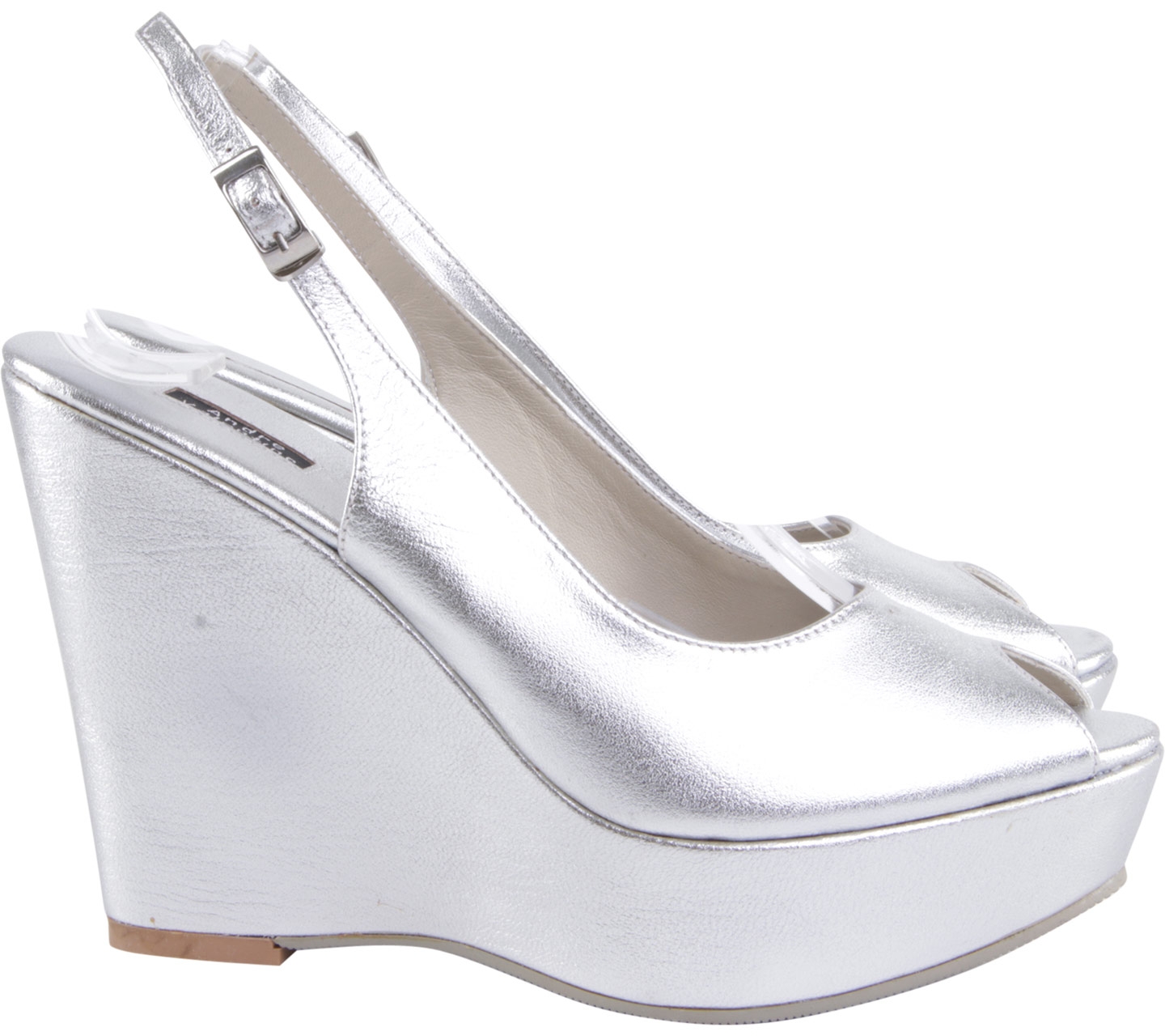 Andre Valentino Silver Wedges