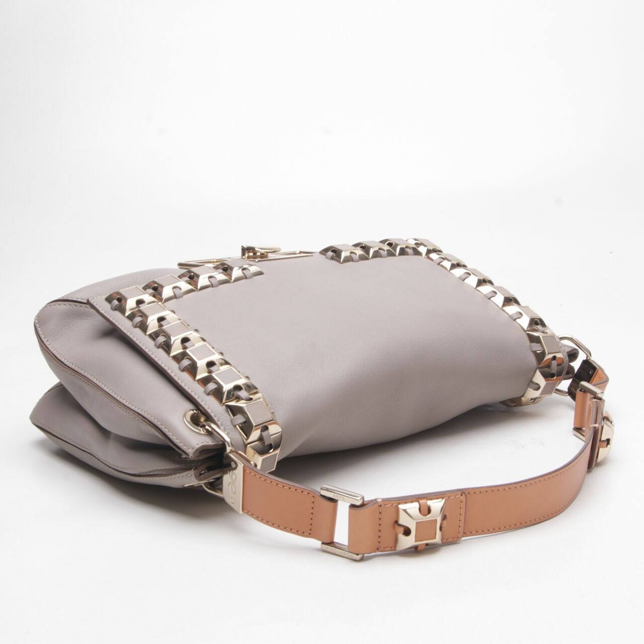 Anya Hindmarch Brown & Grey Shoulder Bag