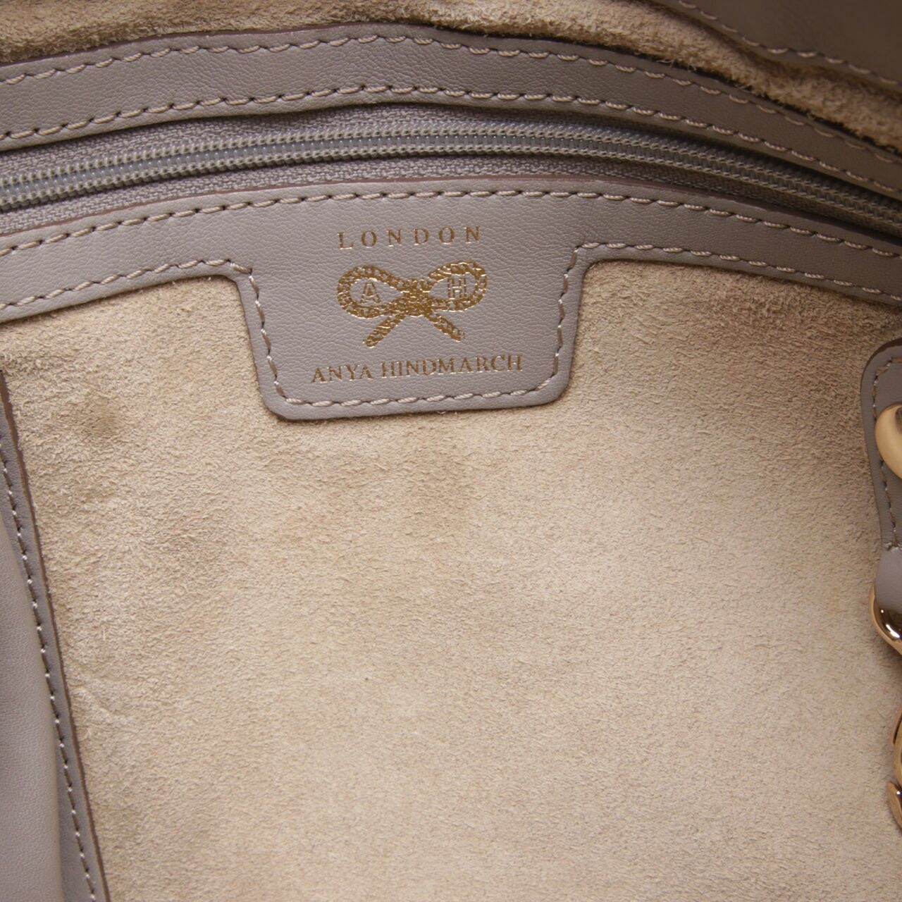 Anya Hindmarch Brown & Grey Shoulder Bag