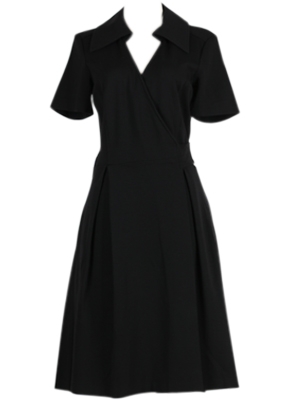 Black Coat Midi Dress