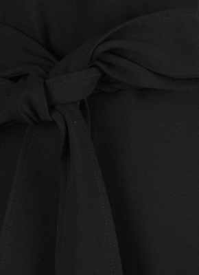 Black Coat Midi Dress