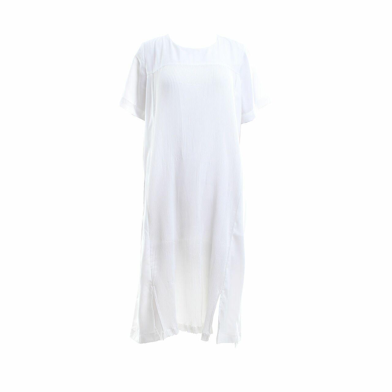 Eunoia White Midi Dress
