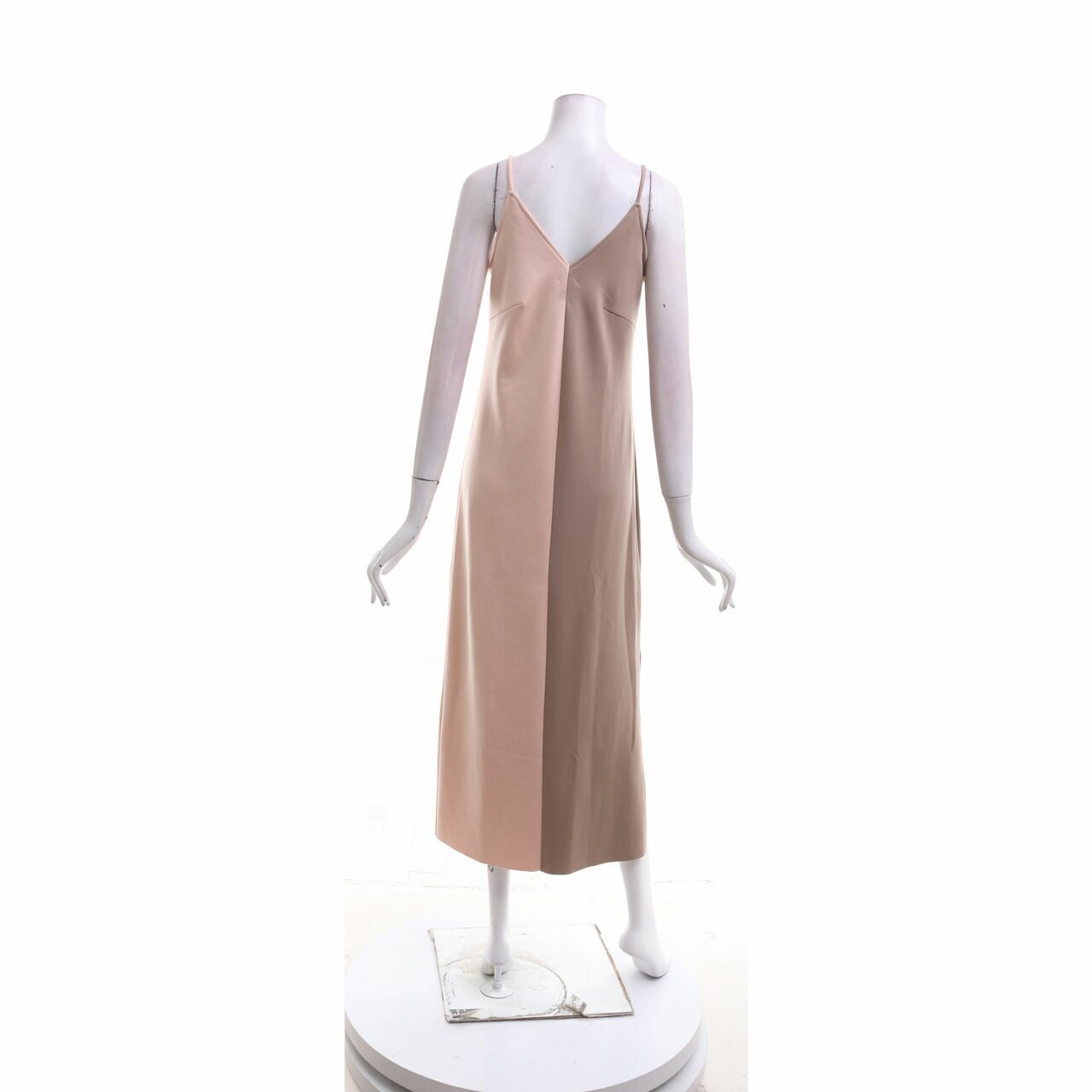 Sovi Atelier x Mmehuillet Brown & Pink Pastel Long Dress