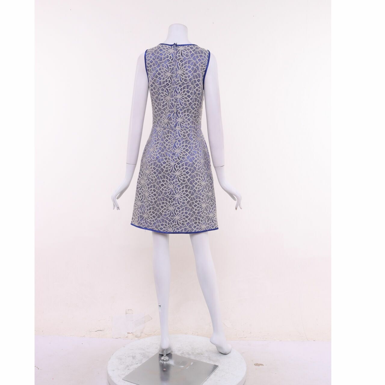 Martina Pink Blue & Grey Mini Dress