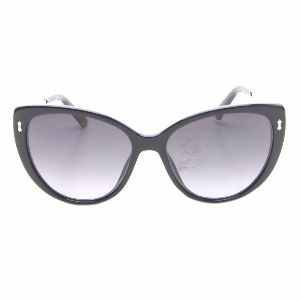 Gucci Black & Gold Palladium Cat Eye Sunglasses
