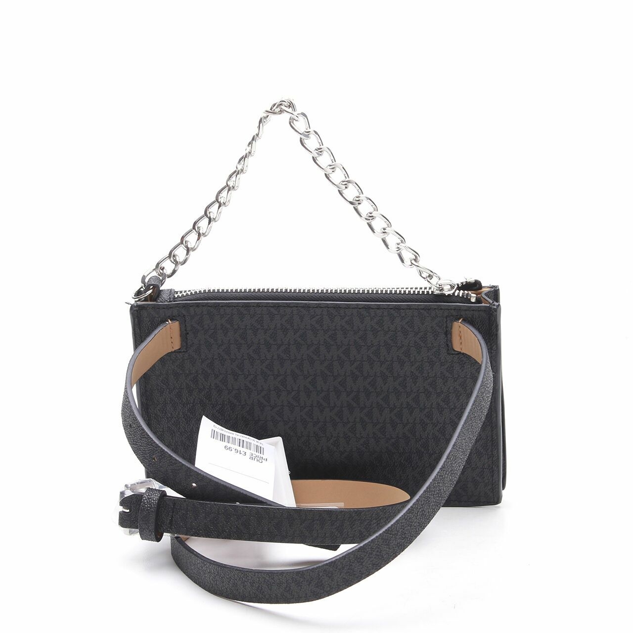 Michael Kors Black Chain Detail Belt Bag