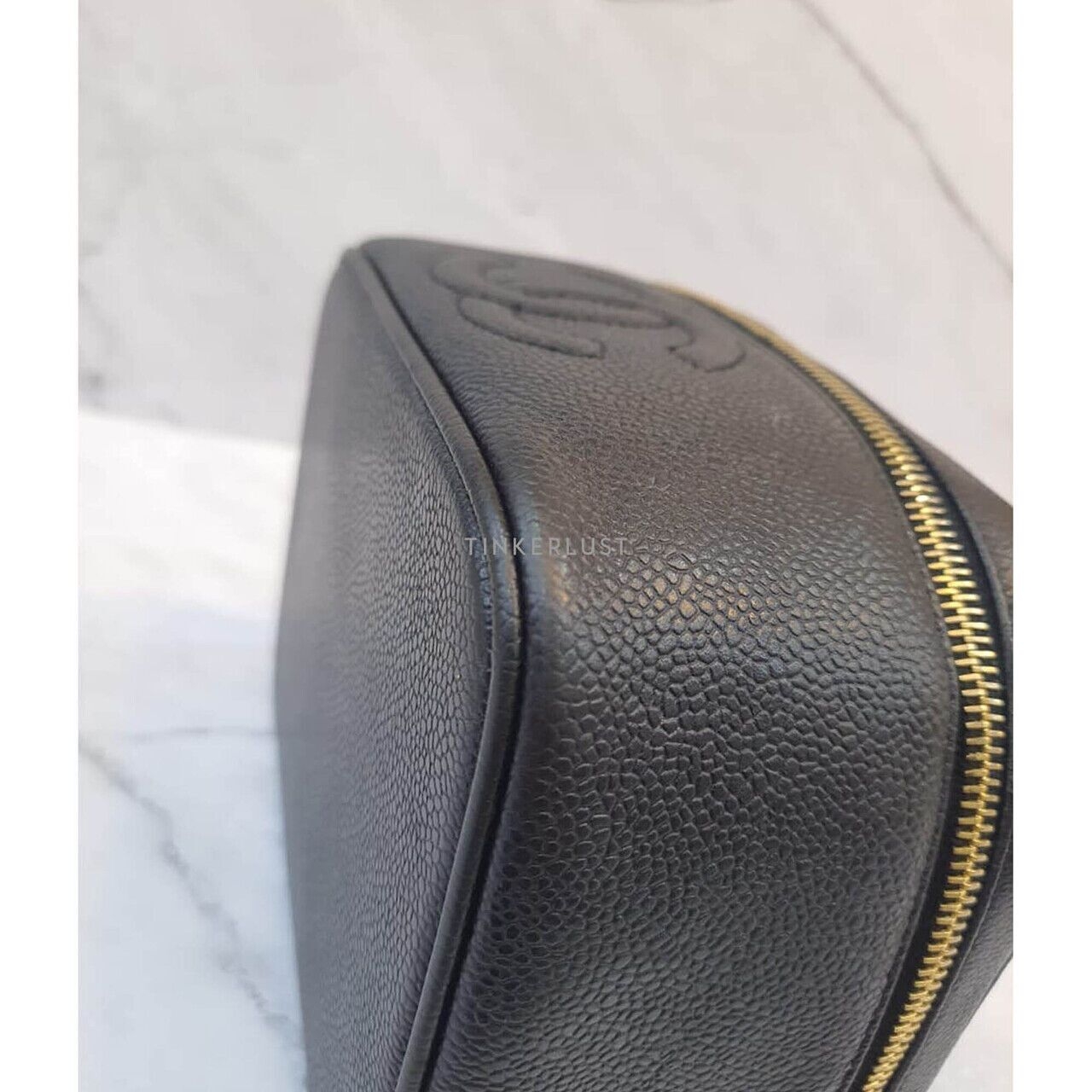 Chanel Vanity Case Black Caviar #3 GHW Handbag